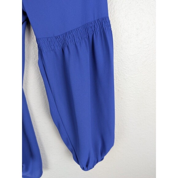 Lilly Pulitzer Anela Top Tunic Blouse Royal Blue XS - Picture 4 of 8